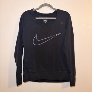Nike Women's Black Dri-FIT Sweatshirt